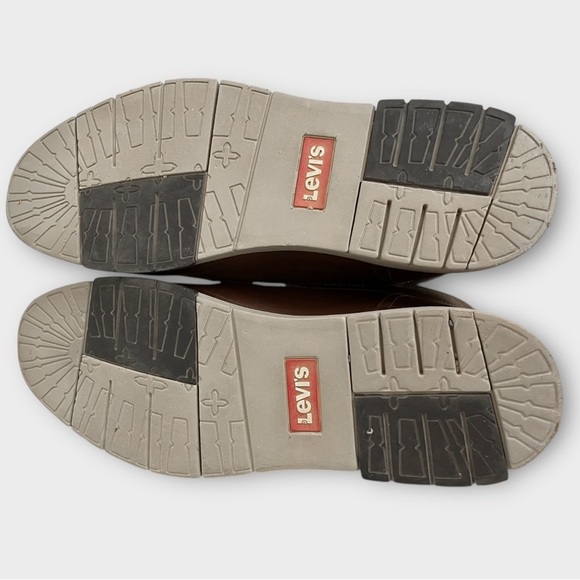 Levi's Men's Sutton Neo Leather Rugged Rubber Sole Boot Size 10.5 Dark Brown - Picture 9 of 9